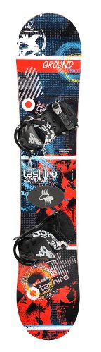 Tashiro Sports Snowboard-Set Ground mit F2 Bindung, mehrfarbig, vormontiert, 150 cm