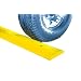 SloMo SB4D-Y Recycled Plastic Deluxe 4' Speed Bump without Hardware, Yellow, 48" Length, 12" Width, 2.25" Height