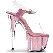 Ellie Shoes Women's 709-GLITTER 7" Pointed Stiletto Sandal w/Glitter In Platform
