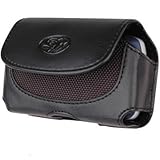 Black Horizontal Leather Case Holster for Blackberry Curve 8300 8310 8320 8 ....