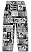 Three 3 Stooges BLOCK HEAD Adult Size Novelty Lounge Pants