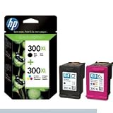 2 x HP n° 300 XL (noir et couleur)