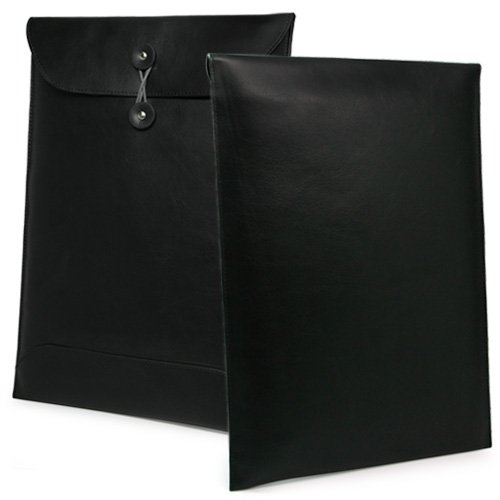 BoxWave Apple Macbook Air 13 (2010) Case - BoxWave Nero Apple Macbook Air 13 (2010) Leather Envelope (Premium Synthetic Leather Carrying Sleeve)