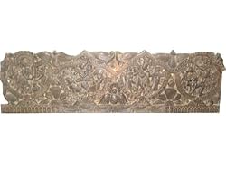 Lord Krishna Radha Hand Carved Wooden Headboard Wall Panels Bed Frames 72"