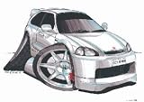 HONDA CIVIC TYPE R KOOLART image ceramic mug 1599