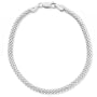 Sterling Silver Mesh Chain Bracelet, 7"