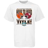 Florida Gators vs. Oklahoma Sooners 2009 BCS National Championship White Head to Head Dueling T-shirt