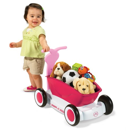 Radio Flyer 3-in-1 Walker Wagon, Pink