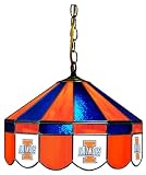 Illinois Fighting Illini Stained Glass Bar Light