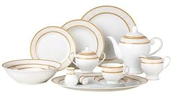 Lorenzo Amelia 57-Piece Dinnerware Set, Service for 8