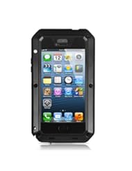 CE: Alienwork Armour Extreme Case for iPhone 5/5S Shock Proof Bumper Cover splash proof Super hardness Metal black AP512-01-R1 - Alienwork