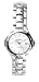 Peugeot Ladies Silver-tone Round Case Sport Bezel Silver Dial Calendar Function Self Adjustable Bracelet Watch - FREE SHIPPING! #129LS