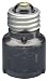 Leviton 2006 Medium-Medium Base, One-Piece, Adapters and Extensions, Incandescent, Phenolic Lampholder, 1-3/16 Inch, To Be Used in Phenolic Sockets Only, Black