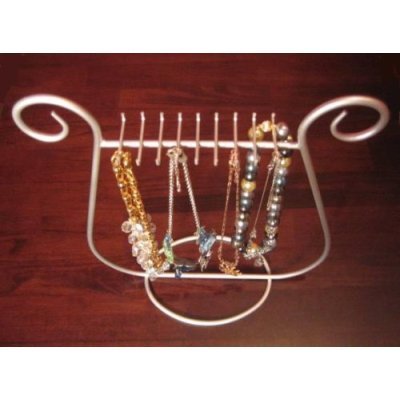 Necklace Holder ~ Silver ~ Jewelry Organizer / Stand / Display / Storage ~ $5.49 Standard Shipping under The Jewelry Store