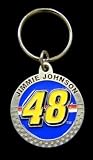 Jimmie Johnson Pewter Key Ring - NASCAR NASCAR Fan Shop Sports Team Merchandise