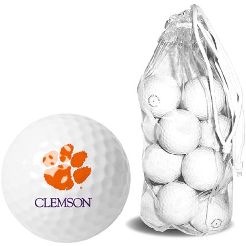 Clemson Tigers Ncaa 15 Golf Ball Clear Pack