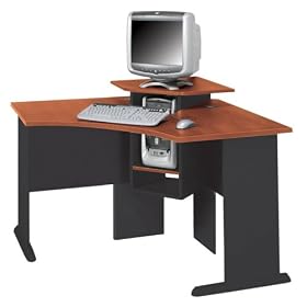 Digital Dock Corner Worktable in Cornerstone Cherry Pumice - ProFlex - O'Sullivan Office... by Creative Marketing Group