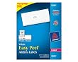 Avery Easy Peel Address Labels for Laser Printers, 1 x 2.625 Inches, White, Pack of 750 (05260)