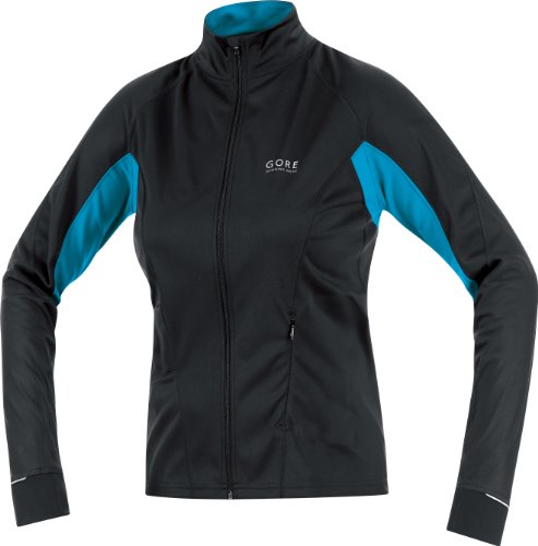 GORE RUNNING WEAR Damen Shirt Soft Shell SUNLIGHT, black/pool blue, 38 Preisvergleich