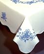 Dresden Stamped Oblong Tablecloth For Embroidery - 58"X90"