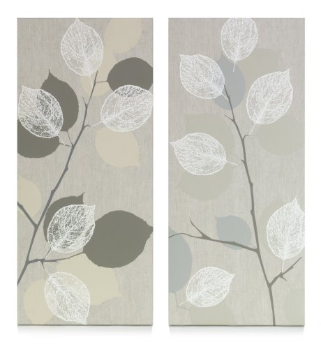 Linen Leaf Wall Art
