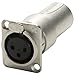 Neutrik NA3FDM XLR D Series 3-Pin Female to Male Adapter