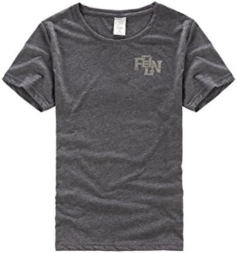 FABILION Men's Comfortable Short Shirt (M, Gery)