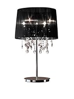 CRYSTAL Lámpara De Mesa LED Hi-Land Con Paralume aluminio/Negro