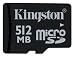 Kingston 512 MB microSD Memory Card ( SDC/512 )