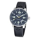 GV2 by Gevril Mens 4001R Stadium Automatic Stainless Steel Rubber Strap Watch by GV2 Gevril