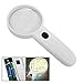 uxcell 4X Hand Held Lighted Map Magnifying Glass Magnifier