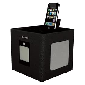 KONNET Sound Cube Quality Sound Speaker with Super Subwoofer for iPhone, iPhone 3G, iPhone 3GS and iPod in Artificial Leather Cover of Quality Finishing