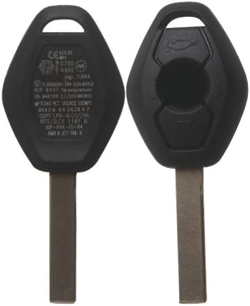 3 Button Remote Key Keyless FOB 433MHz With Transponder Chip ID44 PCF7935 For BMW 3 5 X series HU92 Uncut
