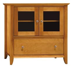Bush Furniture Napa Small TV Console, Light Cherry Finish