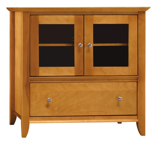 Bush Furniture Napa Small TV Console, Light Cherry Finish
