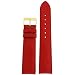 Watch Band Calfskin Leather Comfort Light Padded Red Gold-tone Buckle Ladies 14 Millimeters