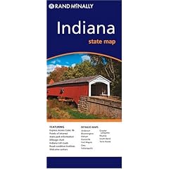 Rand McNally State Map Indiana