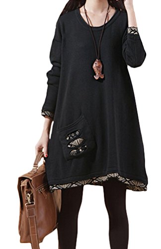 （モダンミス）Mordenmiss セーターワンピース レデイース プルーオーバー 可愛いポケット