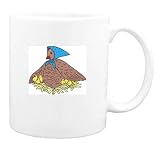 Mug with mother, hen, chicks, bird