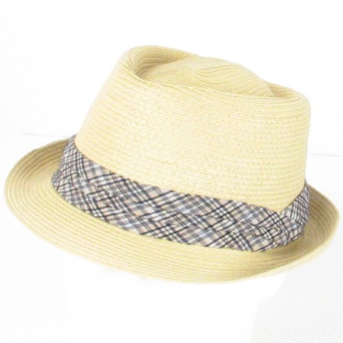 New Diamond Crown Stingy Brim Fedora Trilby Hat Natural - Large / Extra Large