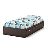South Shore Furniture, Cakao Collection, Twin Mates Bed 39, Chocolate