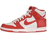Men's Nike Dunk High 317982 122 Sail Action Red High Top Sneaker