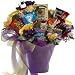 SCHEDULE YOUR DELIVERY DAY! Happy Birthday! Candy, Chocolate Bar and Cookie Bouquet - Gift Basket