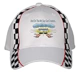 And On The 8th Day God Created LAWYERS White Racing Checker Flag Hat / Baseball Cap