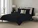 Nicole Miller King Coverlet, Black