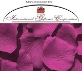 100 Silk Rose Petals Wedding Favors - Solid Colors - Raspberry