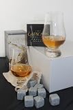 Whiskey Gift Set - 2 Glencairn Glasses & 9 Teroforma Whiskey Stones
