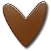 Chocolate Mod Heart Drawer Pull