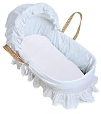 Kushies Certified Organic Bassinet/Carriage Pad Fitted Sheet, White