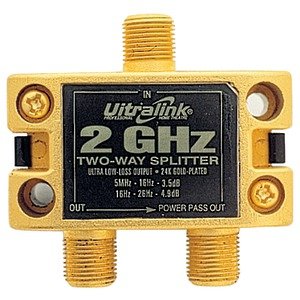 Ultralink Pro-2 Videophile Ultra High-Performance 2 Ghz Signal Splitter (2 Way) (Satellite Accessories ) Ultralink Pro-2 Videophile Ultra High-Performance 2 Ghz Signal Splitter (2 Way) (Satellite Accessories )